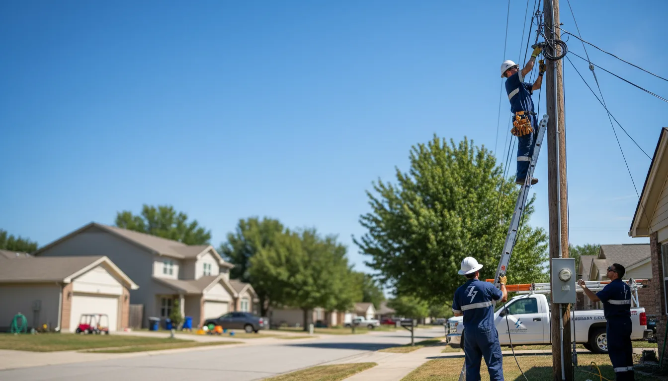 Residential electrician providing installation services in San Marcos, TX